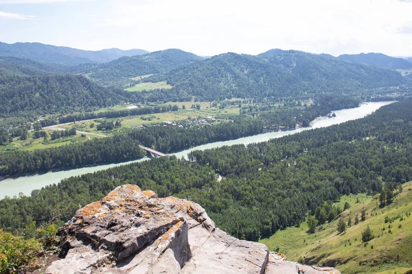 View Katun River Altay Russia — Stock Photo, Image