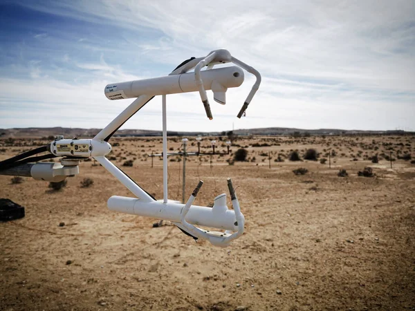 Captura Estação Meteorológica Deserto — Fotografia de Stock