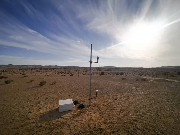 Captura Estação Meteorológica Deserto — Fotografia de Stock