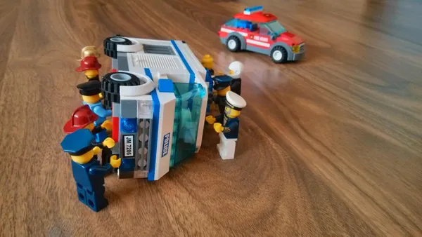 Lego, coche, accidente —  Fotos de Stock