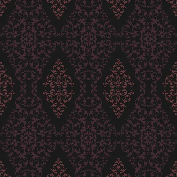 Motif Damas rose et noir — Image vectorielle