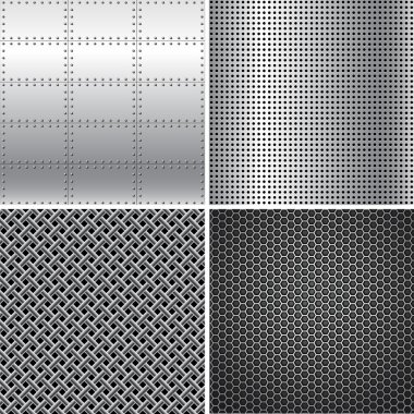gümüş metal dokular