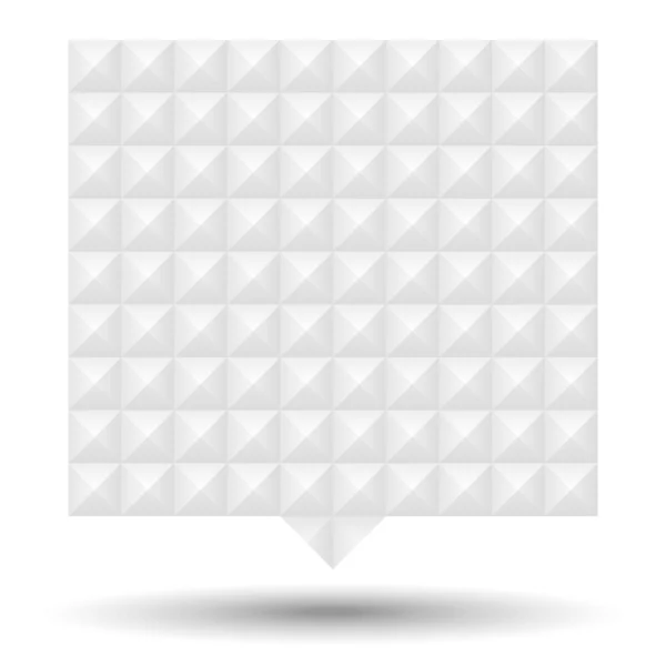 Bulle de parole texturée blanche — Image vectorielle