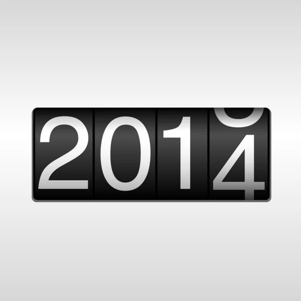 2014 Año Nuevo Cuentakilómetros — Vector de stock