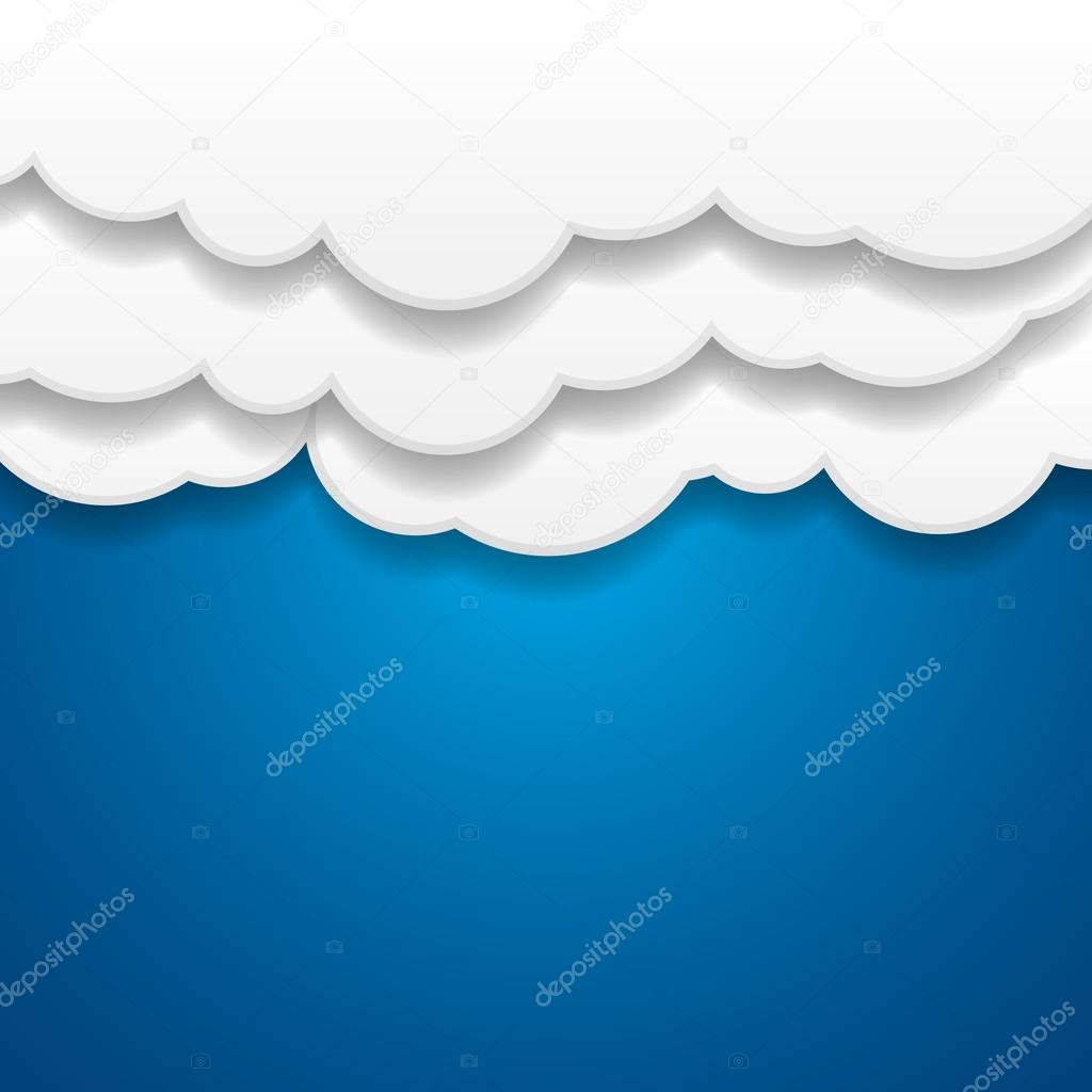 Paper Clouds Background
