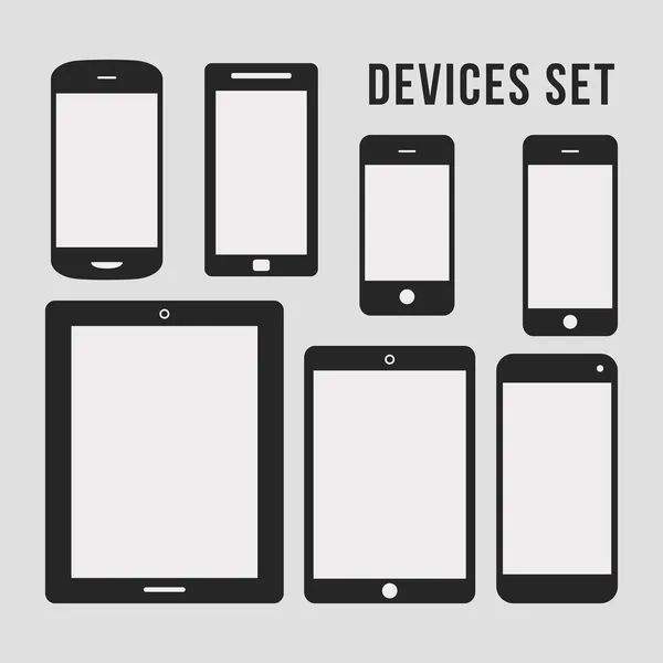 düz smartphone ve tablet simgeler