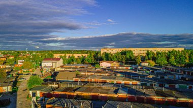 Solnechnogorsk şehri, Moskova hava fotoğrafçılığı. 