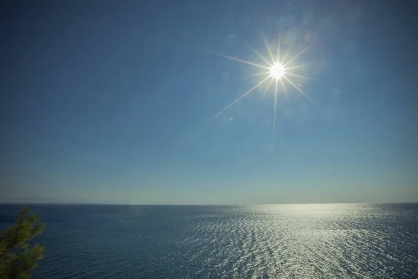 Восход Солнца Средиземном Море — стоковое фото