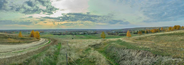 Herfstlandschap Het Platteland Rusland — Stockfoto