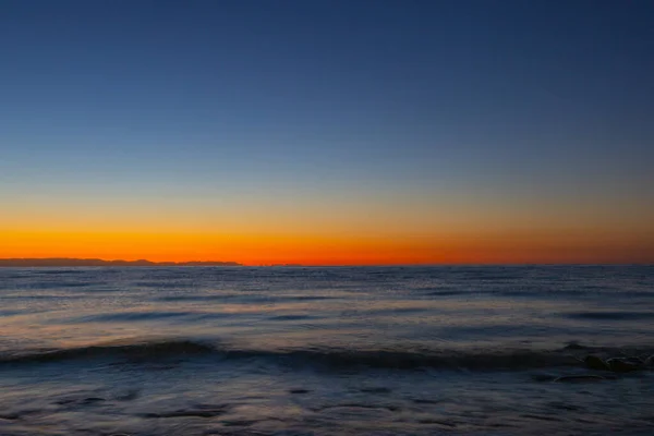 Bella Alba Mattino Sul Mar Mediterraneo — Foto Stock