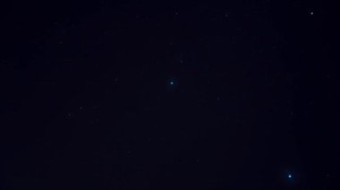 Rusya 'nın kırsalında gece vakitleri. 4k görüntü