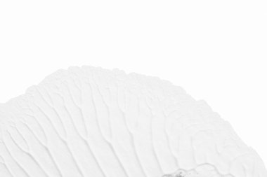 beyaz kağıt arkaplan üzerinde siyah beyaz soyut akrilik boya renk dokusu rorschach mürekkep lekesi yöntemi kullanarak