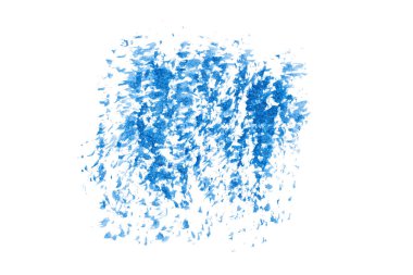 Mavi soyut suluboya fırça darbesi dokusu logo ve afiş için beyaz arka planda izole edilmiş. tasarım, yaratıcı ve illüstrasyon.