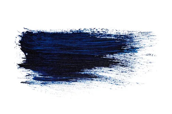 Mavi soyut suluboya fırça darbesi dokusu logo ve afiş için beyaz arka planda izole edilmiş. tasarım, yaratıcı ve illüstrasyon.