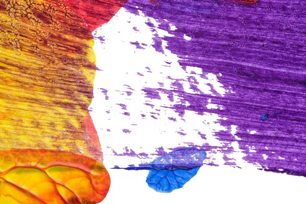 mavi kırmızı soyut akrilik boya renk dokusu beyaz zemin üzerinde mürekkep lekesi yöntemi kullanarak