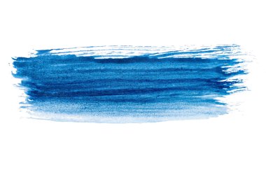 Soyut akrilik suluboya fırça darbesi dokusu logo ve afiş için beyaz arka planda izole edilmiş. tasarım, yaratıcı ve illüstrasyon.