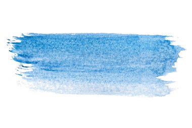 Soyut akrilik suluboya fırça darbesi dokusu logo ve afiş için beyaz arka planda izole edilmiş. tasarım, yaratıcı ve illüstrasyon.