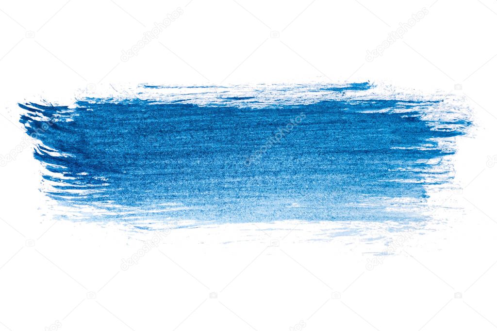 abstract acrylic watercolor paint brush stroke texture isolated on white background for logo and banner. design, creative, and illustration.