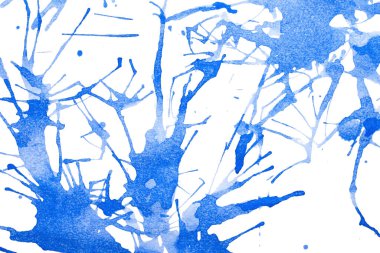 Soyut akrilik suluboya fırça darbesi dokusu logo ve afiş için beyaz arka planda izole edilmiş. tasarım, yaratıcı ve illüstrasyon.