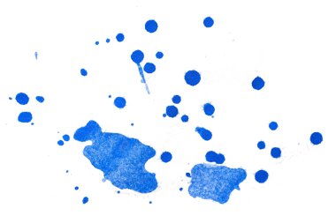 Soyut akrilik suluboya fırça darbesi dokusu logo ve afiş için beyaz arka planda izole edilmiş. tasarım, yaratıcı ve illüstrasyon.