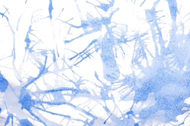 Soyut akrilik suluboya fırça darbesi dokusu logo ve afiş için beyaz arka planda izole edilmiş. tasarım, yaratıcı ve illüstrasyon.