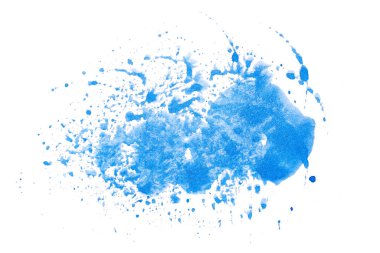 Soyut akrilik suluboya fırça darbesi dokusu logo ve afiş için beyaz arka planda izole edilmiş. tasarım, yaratıcı ve illüstrasyon.