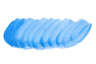 Soyut akrilik suluboya fırça darbesi dokusu logo ve afiş için beyaz arka planda izole edilmiş. tasarım, yaratıcı ve illüstrasyon.