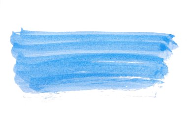 Soyut akrilik suluboya fırça darbesi dokusu logo ve afiş için beyaz arka planda izole edilmiş. tasarım, yaratıcı ve illüstrasyon.