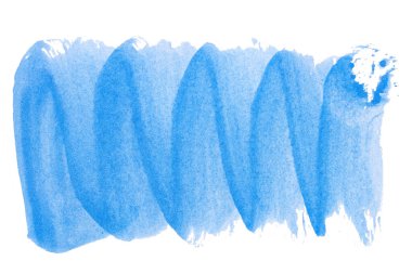 Soyut akrilik suluboya fırça darbesi dokusu logo ve afiş için beyaz arka planda izole edilmiş. tasarım, yaratıcı ve illüstrasyon.