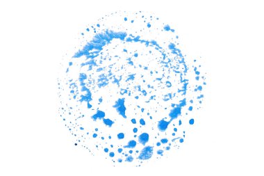 Soyut akrilik suluboya fırça darbesi dokusu logo ve afiş için beyaz arka planda izole edilmiş. tasarım, yaratıcı ve illüstrasyon.