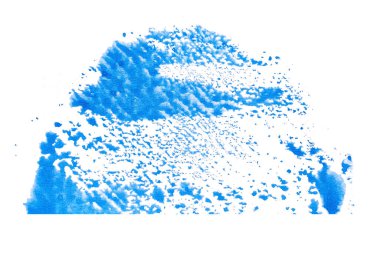 Soyut akrilik suluboya fırça darbesi dokusu logo ve afiş için beyaz arka planda izole edilmiş. tasarım, yaratıcı ve illüstrasyon.