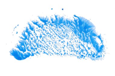 Soyut akrilik suluboya fırça darbesi dokusu logo ve afiş için beyaz arka planda izole edilmiş. tasarım, yaratıcı ve illüstrasyon.
