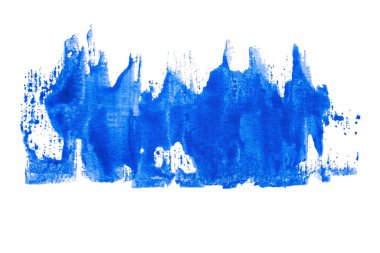 Soyut akrilik suluboya fırça darbesi dokusu logo ve afiş için beyaz arka planda izole edilmiş. tasarım, yaratıcı ve illüstrasyon.