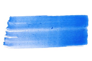 Soyut akrilik suluboya fırça darbesi dokusu logo ve afiş için beyaz arka planda izole edilmiş. tasarım, yaratıcı ve illüstrasyon.