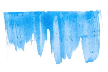 Soyut akrilik suluboya fırça darbesi dokusu logo ve afiş için beyaz arka planda izole edilmiş. tasarım, yaratıcı ve illüstrasyon.