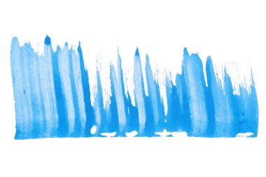 Soyut akrilik suluboya fırça darbesi dokusu logo ve afiş için beyaz arka planda izole edilmiş. tasarım, yaratıcı ve illüstrasyon.