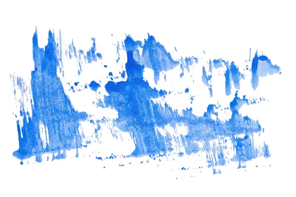 Soyut akrilik suluboya fırça darbesi dokusu logo ve afiş için beyaz arka planda izole edilmiş. tasarım, yaratıcı ve illüstrasyon.