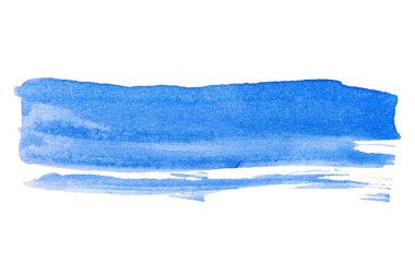 Soyut akrilik suluboya fırça darbesi dokusu logo ve afiş için beyaz arka planda izole edilmiş. tasarım, yaratıcı ve illüstrasyon.