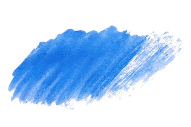 Soyut akrilik suluboya fırça darbesi dokusu logo ve afiş için beyaz arka planda izole edilmiş. tasarım, yaratıcı ve illüstrasyon.