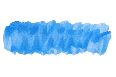 Soyut akrilik suluboya fırça darbesi dokusu logo ve afiş için beyaz arka planda izole edilmiş. tasarım, yaratıcı ve illüstrasyon.