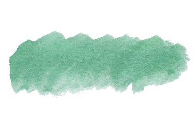 Soyut akrilik suluboya fırça darbesi dokusu logo ve afiş için beyaz arka planda izole edilmiş. tasarım, yaratıcı ve illüstrasyon.