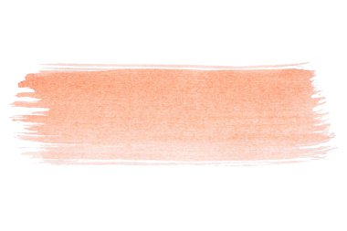 Soyut akrilik suluboya fırça darbesi dokusu logo ve afiş için beyaz arka planda izole edilmiş. tasarım, yaratıcı ve illüstrasyon.