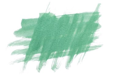 Soyut akrilik suluboya fırça darbesi dokusu logo ve afiş için beyaz arka planda izole edilmiş. tasarım, yaratıcı ve illüstrasyon.