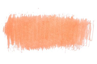 Soyut akrilik suluboya fırça darbesi dokusu logo ve afiş için beyaz arka planda izole edilmiş. tasarım, yaratıcı ve illüstrasyon.