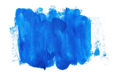 Soyut akrilik suluboya fırça darbesi dokusu logo ve afiş için beyaz arka planda izole edilmiş. tasarım, yaratıcı ve illüstrasyon.