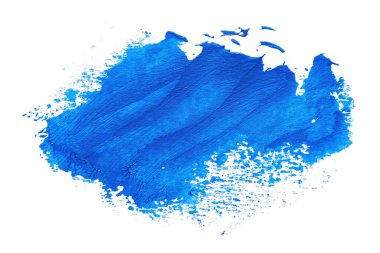 Soyut akrilik suluboya fırça darbesi dokusu logo ve afiş için beyaz arka planda izole edilmiş. tasarım, yaratıcı ve illüstrasyon.