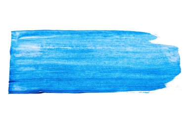 Soyut akrilik suluboya fırça darbesi dokusu logo ve afiş için beyaz arka planda izole edilmiş. tasarım, yaratıcı ve illüstrasyon.