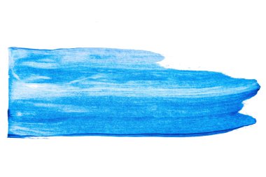 Soyut akrilik suluboya fırça darbesi dokusu logo ve afiş için beyaz arka planda izole edilmiş. tasarım, yaratıcı ve illüstrasyon.