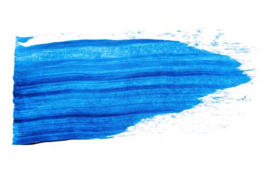 Soyut akrilik suluboya fırça darbesi dokusu logo ve afiş için beyaz arka planda izole edilmiş. tasarım, yaratıcı ve illüstrasyon.