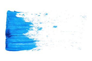 Soyut akrilik suluboya fırça darbesi dokusu logo ve afiş için beyaz arka planda izole edilmiş. tasarım, yaratıcı ve illüstrasyon.